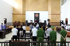 Quang cảnh buổi tuyên án các bị cáo hôm 10/5. (Ảnh: Phạm Kiên/TTXVN)