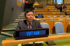 Đại sứ Đặng Đình Quý, Trưởng phái đoàn đại diện Việt Nam tại Liên hợp quốc. (Ảnh: Hữu Thanh/TTXVN)