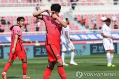 Son Heung-min góp công giúp Việt Nam rộng cửa đi tiếp. (Nguồn: Yonhap)