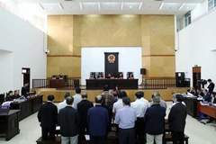 Quang cảnh phiên tòa. (Ảnh: Phạm Kiên/TTXVN)