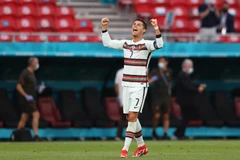 Ronaldo đang là chân sút vĩ đại nhất lịch sử EURO. (Ảnh: AFP/TTXVN)