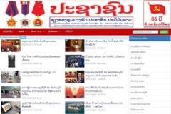 Báo Pasaxon có nhiều bài viết về Đại hội đại biểu toàn quốc lần thứ XIII của Đảng Cộng sản Việt Nam. (Ảnh: Phạm Kiên/TTXVN)