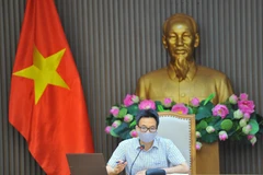 Phó Thủ tướng Chính phủ Vũ Đức Đam, Trưởng Ban Chỉ đạo Quốc gia phòng, chống dịch COVID-19 chủ trì cuộc họp. (Ảnh: Minh Đức/TTXVN)