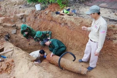 Quảng Bình: Xử lý thành công quả bom nặng 227kg trong khu dân cư