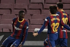 Demeble ghi bàn phút 90, Barcelona chỉ còn kém Atletico 1 điểm