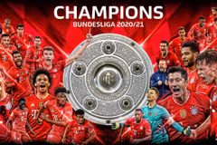 Bayern Munich trở thành nhà vô địch Bundesliga 2020-21.