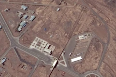 Hình ảnh vệ tinh cơ sở hạt nhân Fordo của Iran. (Nguồn: Google Earth)