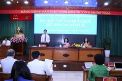 Quang cảnh Kỳ họp thứ 21, Hội đồng nhân dân Thành phố Hồ Chí Minh khóa IX. (Ảnh: Xuân Khu/TTXVN)