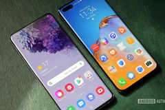 Mẫu điện thoại Samsung Galaxy S20 và Huawei P40 Pro. (Nguồn: androidauthority.com)