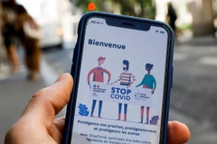 Giao diện ứng dụng StopCovid. (Nguồn: AFP)