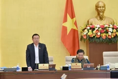 Phó Chủ tịch Quốc hội Phùng Quốc Hiển phát biểu. (Ảnh: Dương Giang/TTXVN)