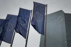 rụ sở Ngân hàng Trung ương châu Âu (ECB) tại Frankfurt, Đức. (Ảnh: AFP/TTXVN)
