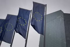 rụ sở Ngân hàng Trung ương châu Âu (ECB) tại Frankfurt, Đức. (Ảnh: AFP/TTXVN)