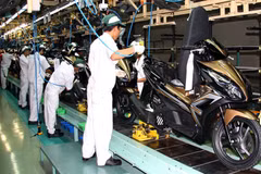 Dây chuyền lắp rắp xe máy. (Nguồn: dailyauto.vn)