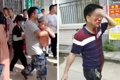 Hiện trường vụ tấn công bằng dao. (Nguồn: Global Times/Twitter)