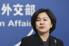 Người phát ngôn Bộ Ngoại giao Trung Quốc Hoa Xuân Oánh phát biểu tại cuộc họp báo ở Bắc Kinh ngày 6/6/2020. (Ảnh: Kyodo/TTXVN)