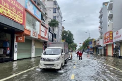 Có nguy cơ xảy ra ngập úng cục bộ do mưa to tại khu vực Tây Ninh. (Ảnh: Mai Trang/TTXVN)