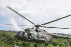 Một chiếc trực thăng Mi-17 của Không quân Peru. (Nguồn: infogate.cl)