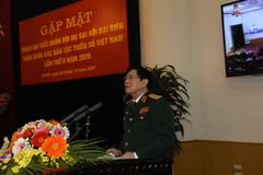 Gặp mặt đoàn đại biểu Quân đội dự Đại hội các dân tộc thiểu số