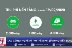 Taxi công nghệ tự thu thêm phí sử dụng nền tảng trên mỗi chuyến đi