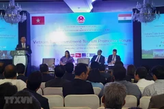 Quang cảnh một hội nghị xúc tiến đầu tư thương mại Việt Nam-Ấn Độ. (Ảnh: Huy Lê/TTXVN)