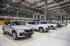 Xưởng nhà máy xe VinFast tại Hải Phòng. (Ảnh: PV/Vietnam+)