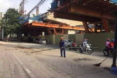 Hiện trường nơi xảy ra vụ việc. (Ảnh: PV/Vietnam+)