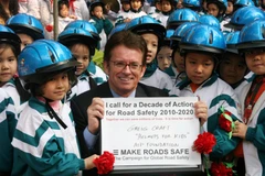 Đội mũ bảo hiểm đạt chuẩn giúp tránh được chấn thương và giảm tỷ lệ tử vong sau các vụ tai nạn giao thông. (Ảnh: Quỹ AIP cung cấp)