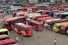 Bến xe phía Nam Hà Nội. (Ảnh: Thế Duyệt/TTXVN)