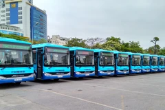 Tuyến buýt 35A Trần Khánh Dư-Nam Thăng Long với xe mới, tiêu chuẩn chất lượng cao. (Ảnh: Transerco cung cấp)