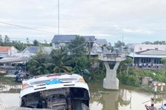 Hiện trường xảy ra sự việc. (Ảnh: Hữu Chí/TTXVN)