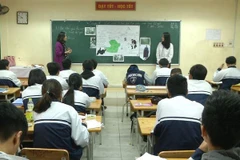 Học sinh Hà Nội sẽ phải dự thi bốn môn để vào lớp 10. (Ảnh: PV/Vietnam+) 