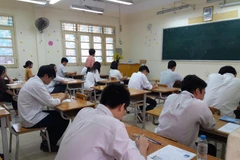 Thí sinh Hà Nội dự thi Trung học phổ thông quốc gia năm 2019. (Ảnh: Phạm Mai/Vietnam+)