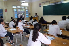 Thí sinh dự thi Trung học phổ thông quốc gia năm 2019. (Ảnh: Phạm Mai/Vietnam+)