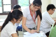 Thí sinh dự tuyển vào các trường đại học. (Ảnh: Xuân Mai/Vietnam+)