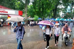 Hà Nội dự kiến sẽ có mưa rào trong những ngày thi vào lớp 10 sắp tới. (Ảnh minh họa: Doãn Đức/ Vietnam+)