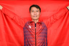  Xạ thủ Trần Quốc Cường từng dự hai kỳ SEA Games tại Việt Nam trong sự nghiệp thi đấu. (Ảnh: PV/Vietnam+) 