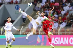 Đội tuyển Việt Nam thua 1-3 trước Oman ở lượt đi tại vòng loại thứ ba World Cup 2022. (Ảnh: PV/Vietnam+) 
