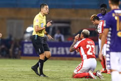 Công tác trọng tài ở V-League vẫn luôn là điểm nóng của bóng đá Việt Nam. (Ảnh: PV/Vietnam+) 