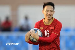 Tiền vệ Hùng Dũng lần thứ hai dự SEA Games cùng U23 Việt Nam. (Ảnh: PV/Vietnam+) 