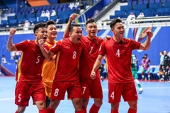 Đội tuyển futsal Việt Nam thắng 3-1 trước Saudi Arabia bằng lối chơi thuyết phục. (Ảnh: AFC) 