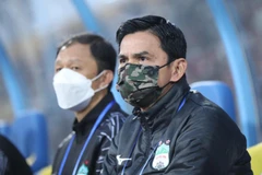 Huấn luyện viên trưởng Hoàng Anh Gia Lai, Kiatisak. (Ảnh: PV/Vietnam+) 