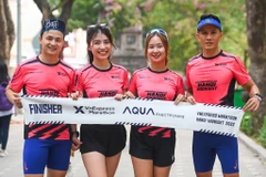 Trang phục thi đấu của giải chạy VnExpress Marathon Midnight 2022 ở Hà Nội. (Ảnh: VnExpress) 