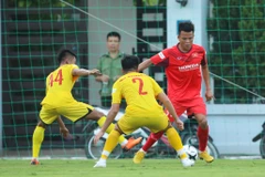 Mục tiêu quan trọng của U23 Việt Nam trong năm 2022 gồm SEA Games 31 và Vòng chung kết U23 châu Á. (Ảnh: PV/Vietnam+) 