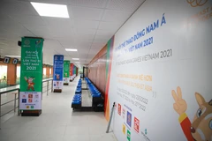 Trường bắn 25m tại Trung tâm Huấn luyện Thể thao Quốc gia đã sẵn sàng tổ chức môn bắn súng tại SEA Games 31. (Ảnh: PV/Vietnam+) 