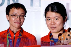 Cặp đôi vợ chồng kỳ thủ nổi tiếng Nguyễn Ngọc Trường Sơn và Phạm Lê Thảo Nguyên. (Ảnh minh họa) 