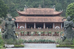 Chùa Địa Tạng Phi Lai nằm ở thôn Ninh Trung, xã Liêm Sơn, huyện Thanh Liêm đang dần trở thành điểm nhấn về du lịch tâm linh ở Hà Nam. (Ảnh: Phan Lâm/Vietnam+)