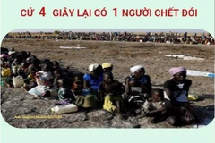 [Infographics] Cứ mỗi 4 giây, thế giới lại có 1 người chết đói