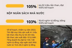 Doanh thu của Tập đoàn Than-Khoáng sản ước đạt 128.600 tỷ đồng