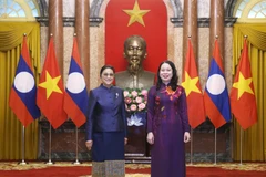Phó Chủ tịch nước Võ Thị Ánh Xuân hội đàm với Phó Chủ tịch nước Lào